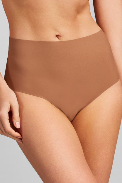 No-Show High Waist Brief - Siella - Color: Toffee Caramel