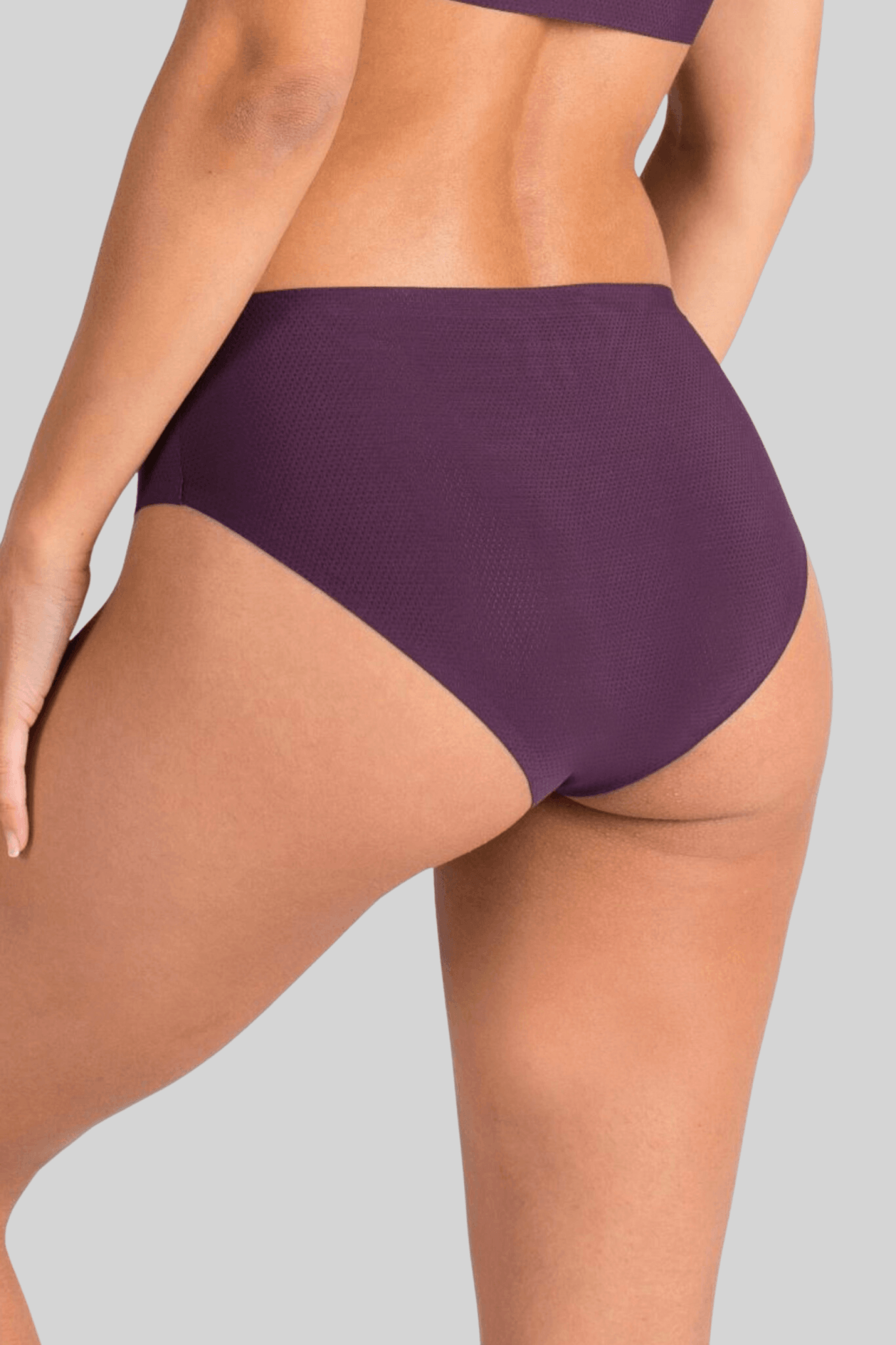 Breathable Bikini - Siella - Color: Charmed Wine Pourpre