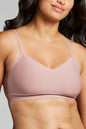 Invisible V-Neck Bra - Siella - Color: Dusty Rose Vieux rose