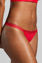 Micro Mesh Thong - Siella - Color: Chilean Red Rouge chilien