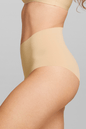 Microfiber High Waist Brief - Siella - Color: Cuban Sand Sable cubain