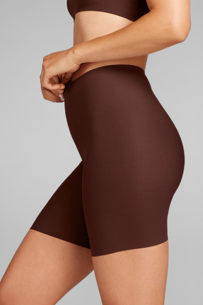 No-Show Biker Short - Siella - Color: Cocoa Cacao