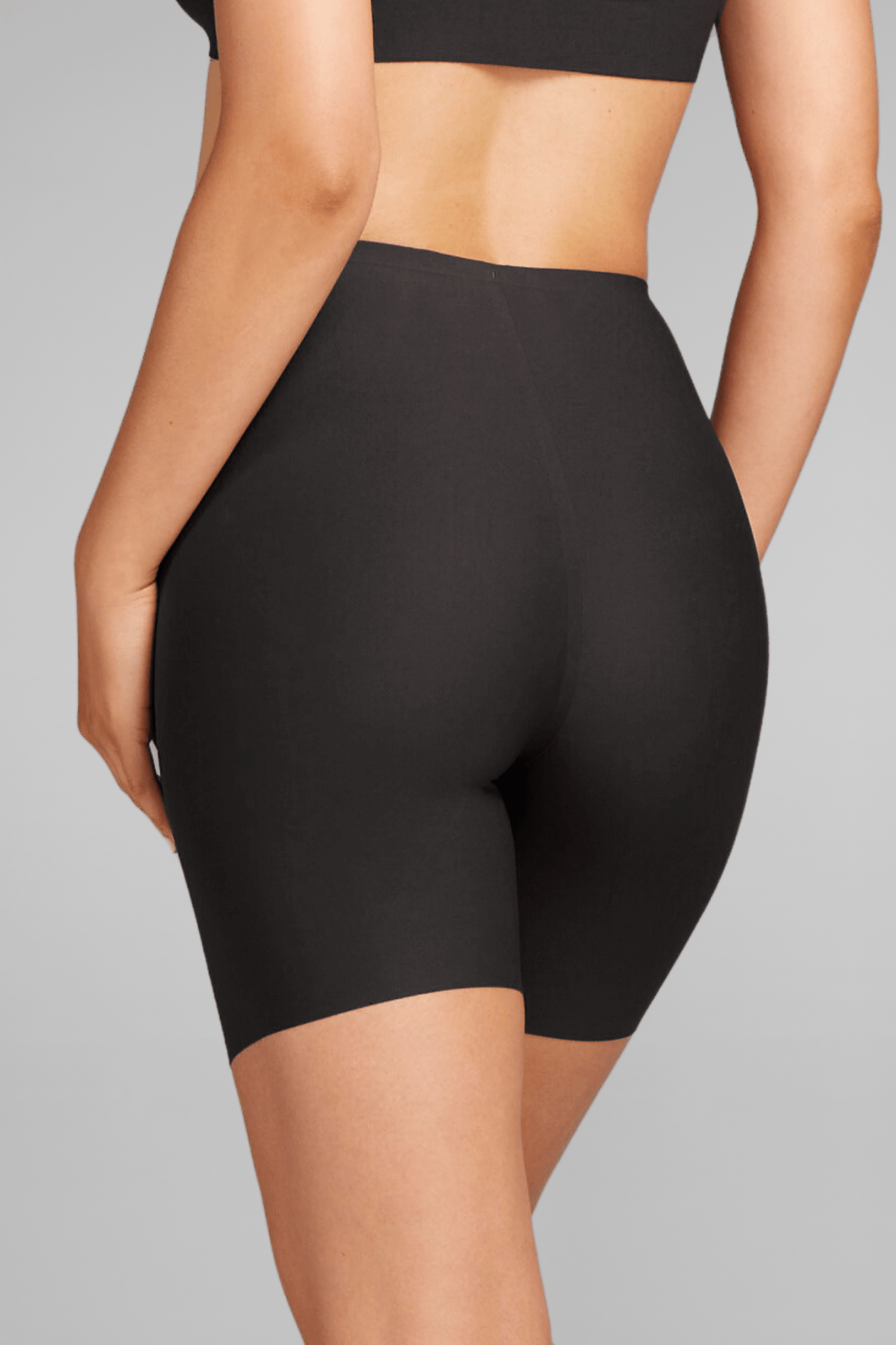 No-Show Biker Short - Siella - Color: Black Noir