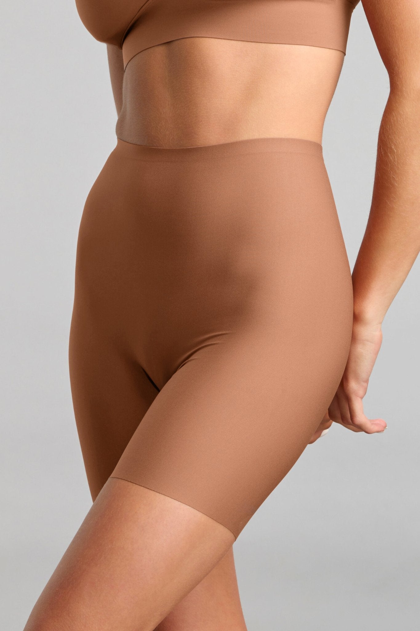 No-Show Biker Short - Siella - Color: Toffee Caramel