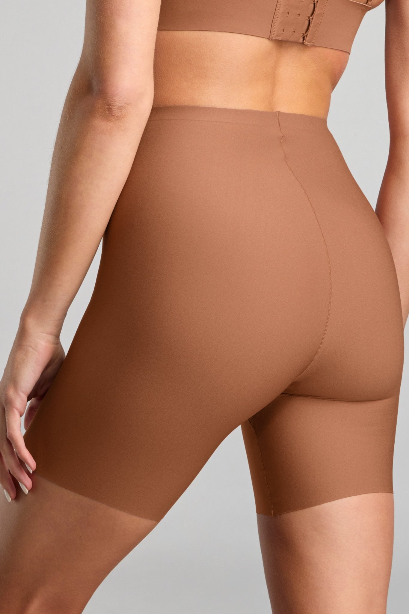 No-Show Biker Short - Siella - Color: Toffee Caramel