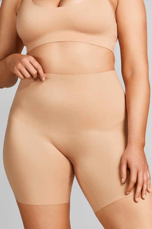 No-Show Shapewear Short - Siella - Color: Maple Sugar Sucre d'érable