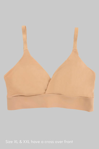 No-Show Triangle Bra - Siella - Color: Maple Sugar Sucre d'érable