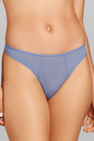 Power Mesh Thong - Siella - Color: Blue Grey Bleu gris