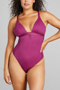 Sexy Smooth Shaping Bodysuit - SIELLA - Color: Plum Prune