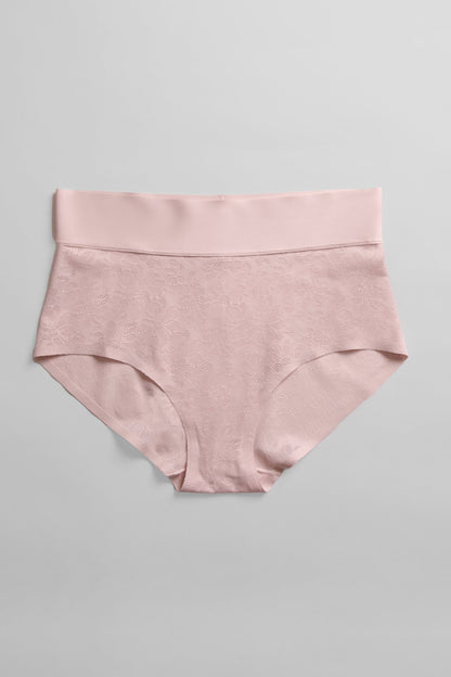 Soft Lace Boy Brief - SIELLA - Color: Barely Pink Rose délicat