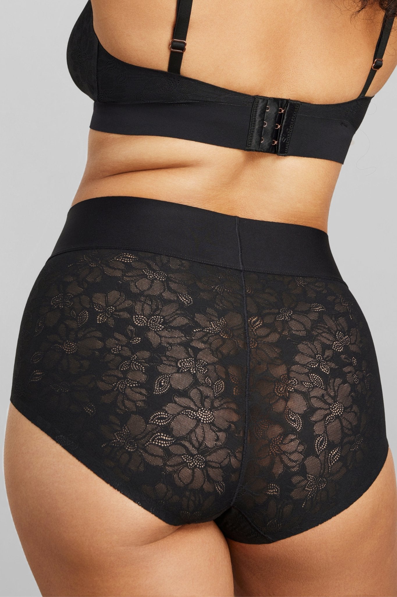 Soft Lace Boy Brief - SIELLA - Color: Black Noir