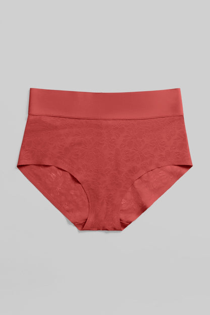 Soft Lace Boy Brief - SIELLA - Color: Rosewood Bois de rose