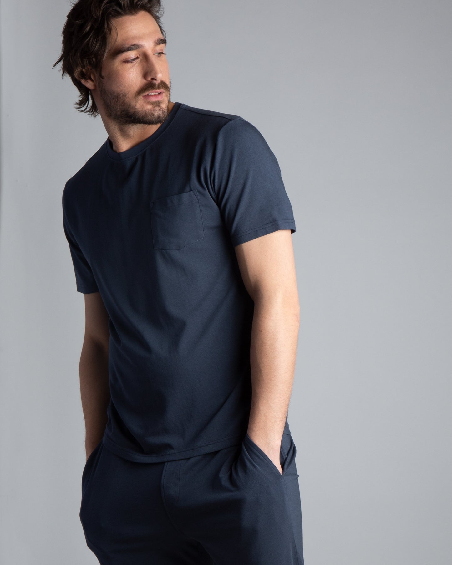 ELEMENT Cotton/Modal Pocket Crew Neck Tee