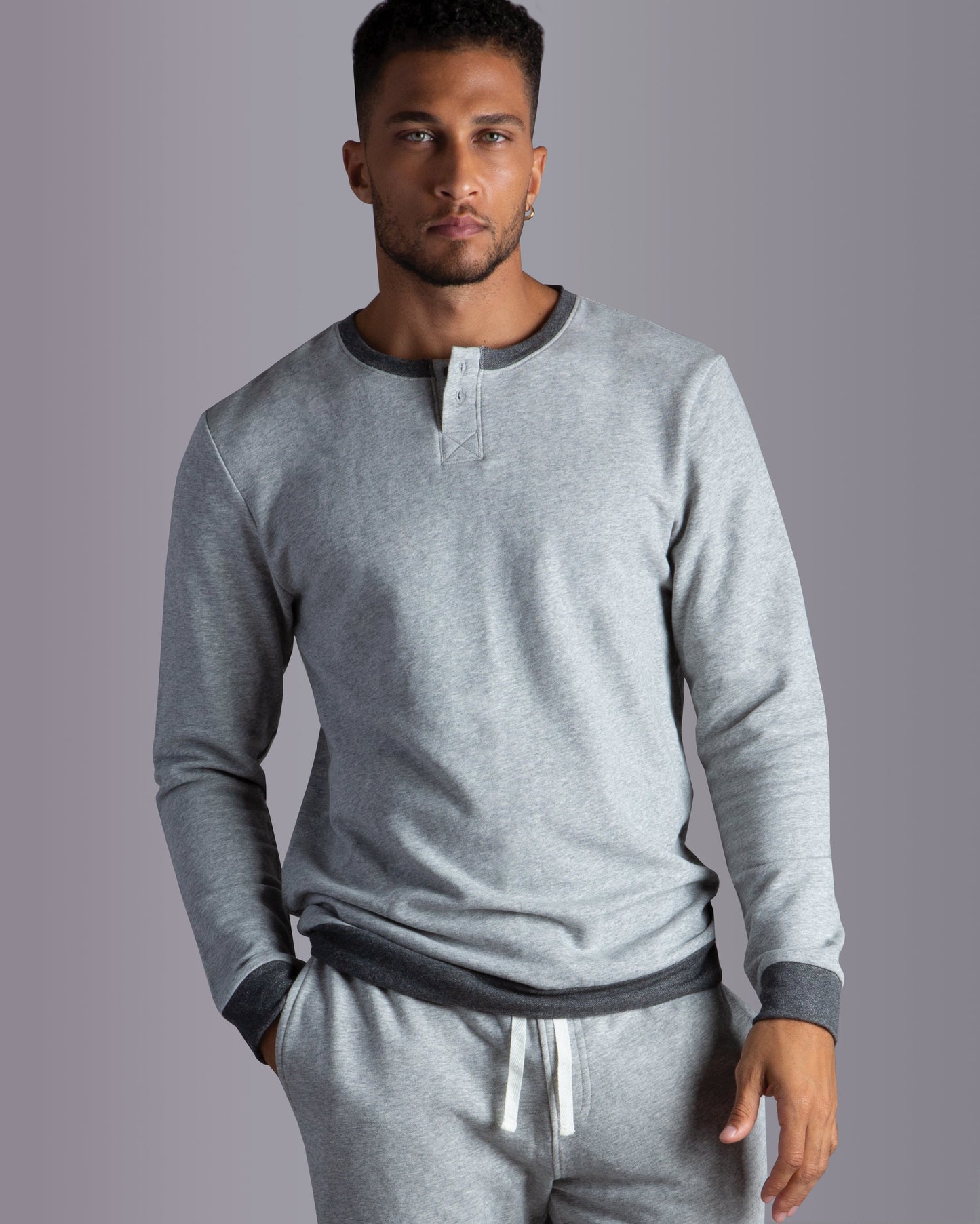 Absolute Stretch Long Sleeves Henley